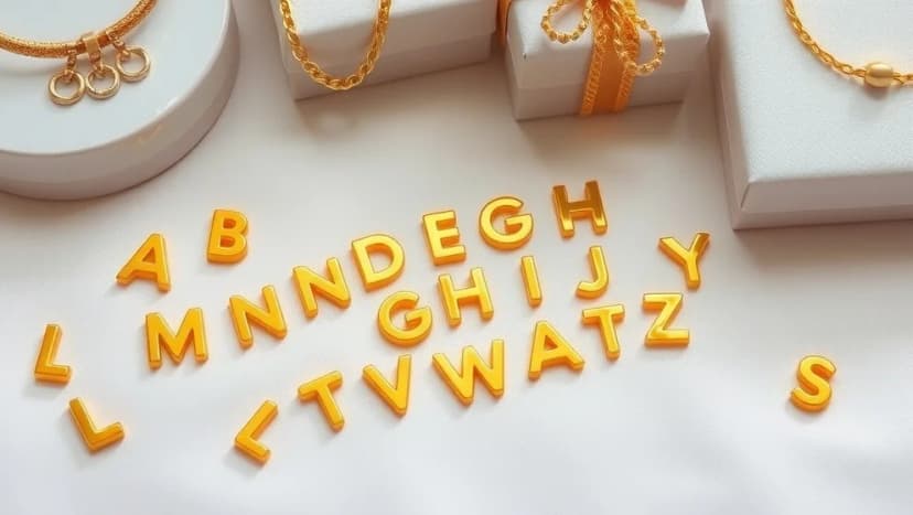 Berlock bokstav guld för alla tillfällen