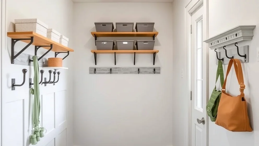 Förvaring hall vägg lösningar för hemmet