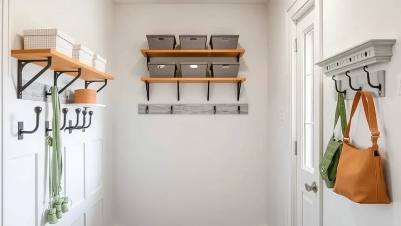 Förvaring hall vägg lösningar för hemmet
