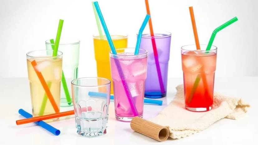 Glas med sugrör som håller längre