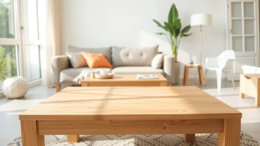 Soffbord ljus ek för ditt hem