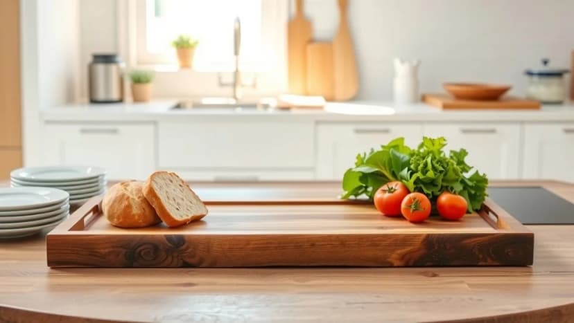 Stor rektangulär bricka till hemmet och köket