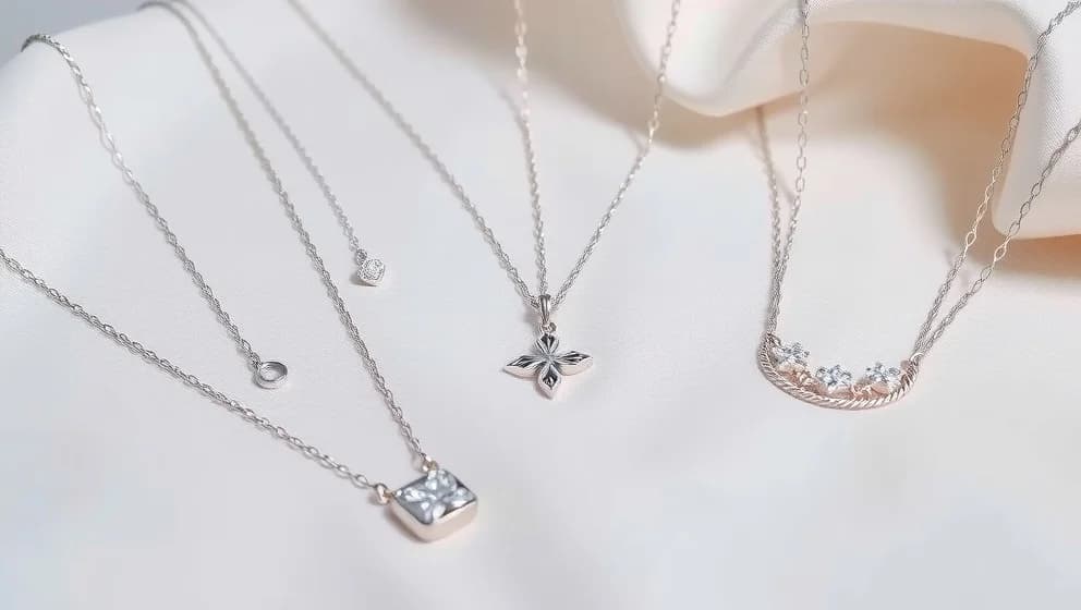 Vad är silver halsband dam rea