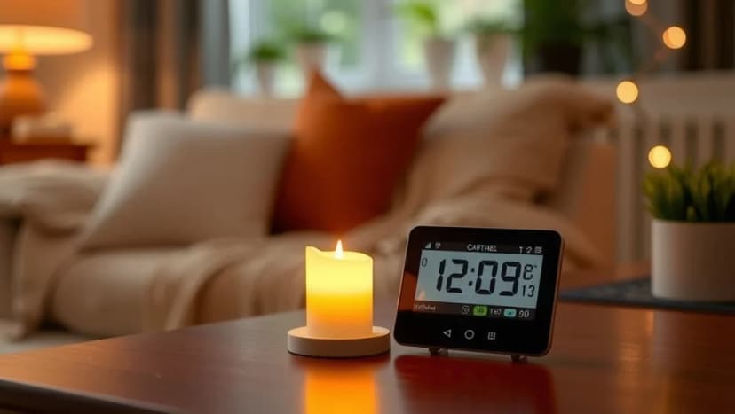 Värmeljus med timer som håller värmen längre